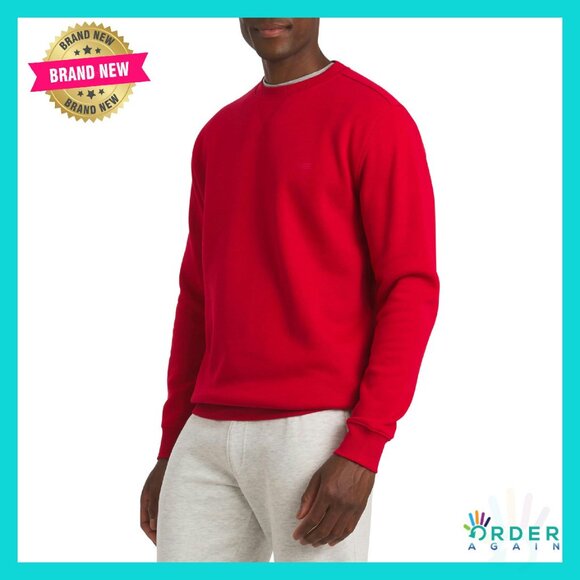 Classic Crewneck Sweater Midweight Fleece Soft Casual Everyday Wear